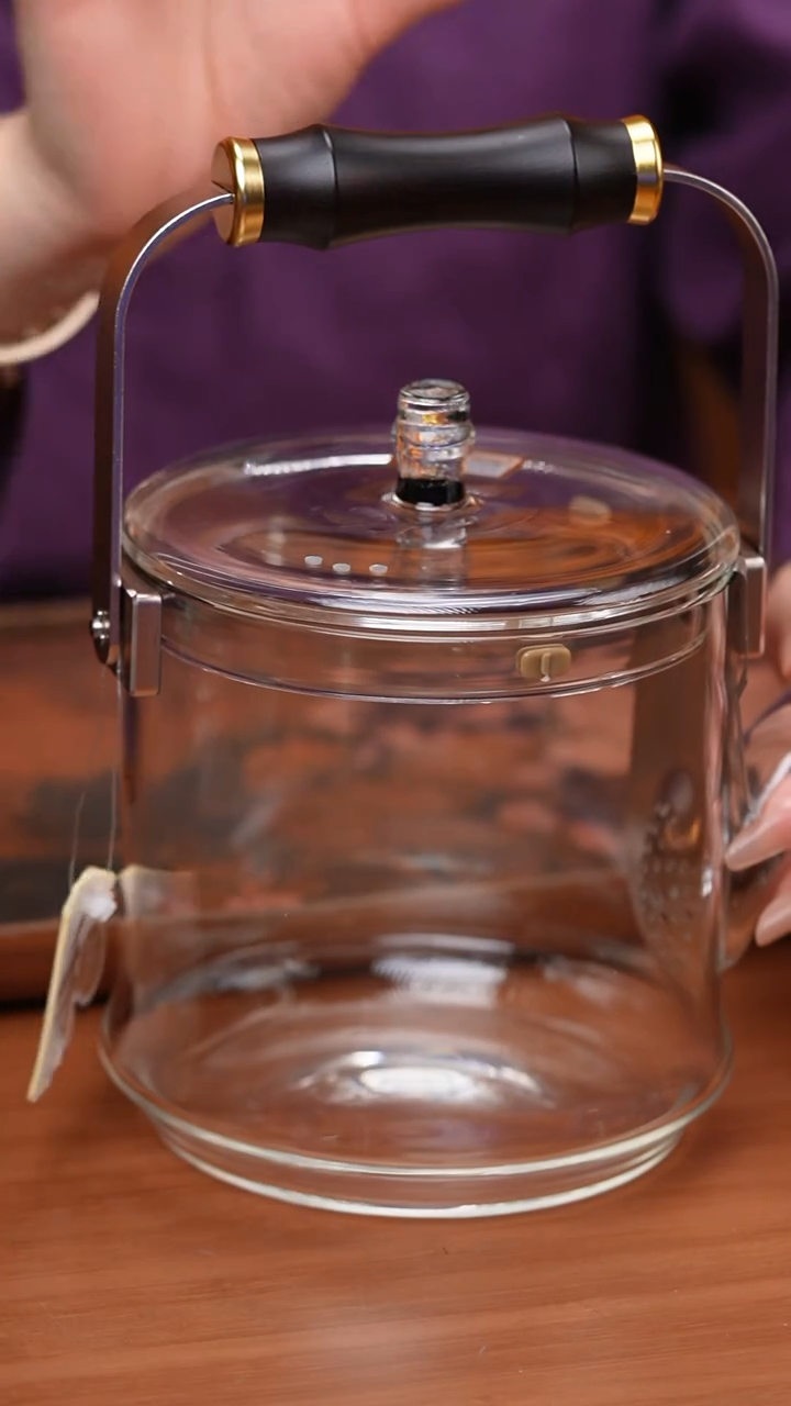 【闪购商品】禾器/透明君若壶/滤片款/紫光檀把