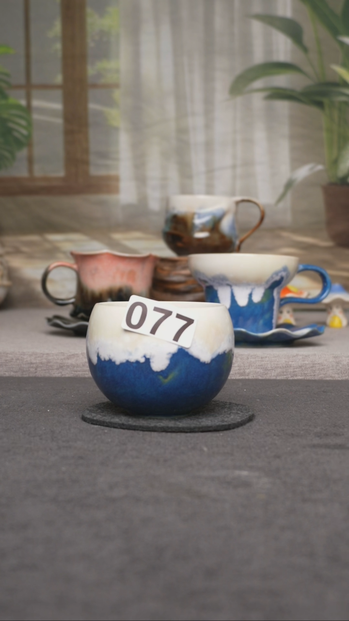 杯子瓷077景德镇手工手创杯子 