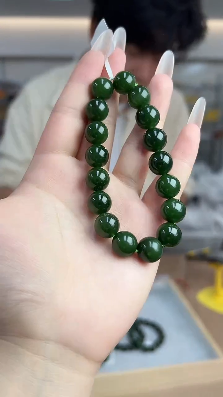 【闪购商品】和田玉红皮12m未镶嵌手串