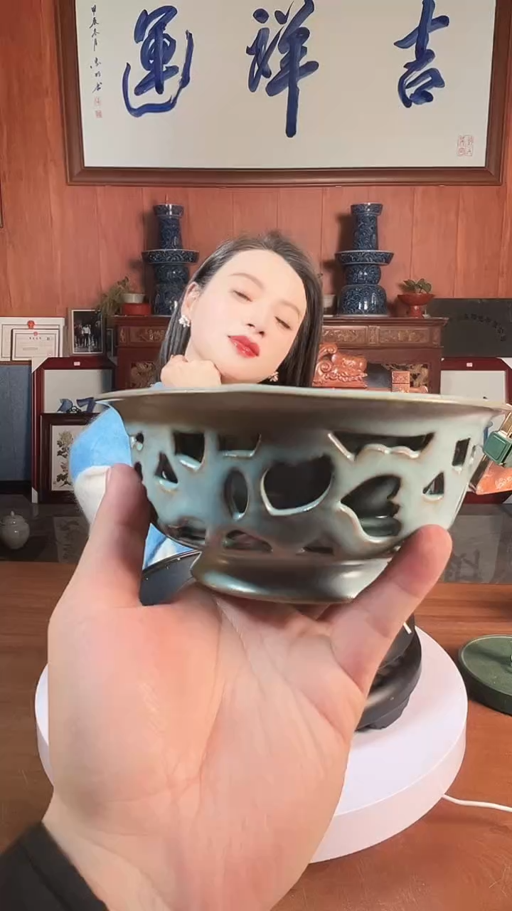 摆件陶景德镇陶瓷青花摆件39