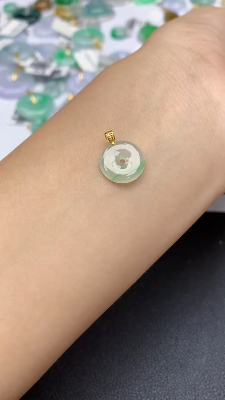 翡翠未镶嵌颈饰天然缅甸a货翡翠百元以上9元证书费自理