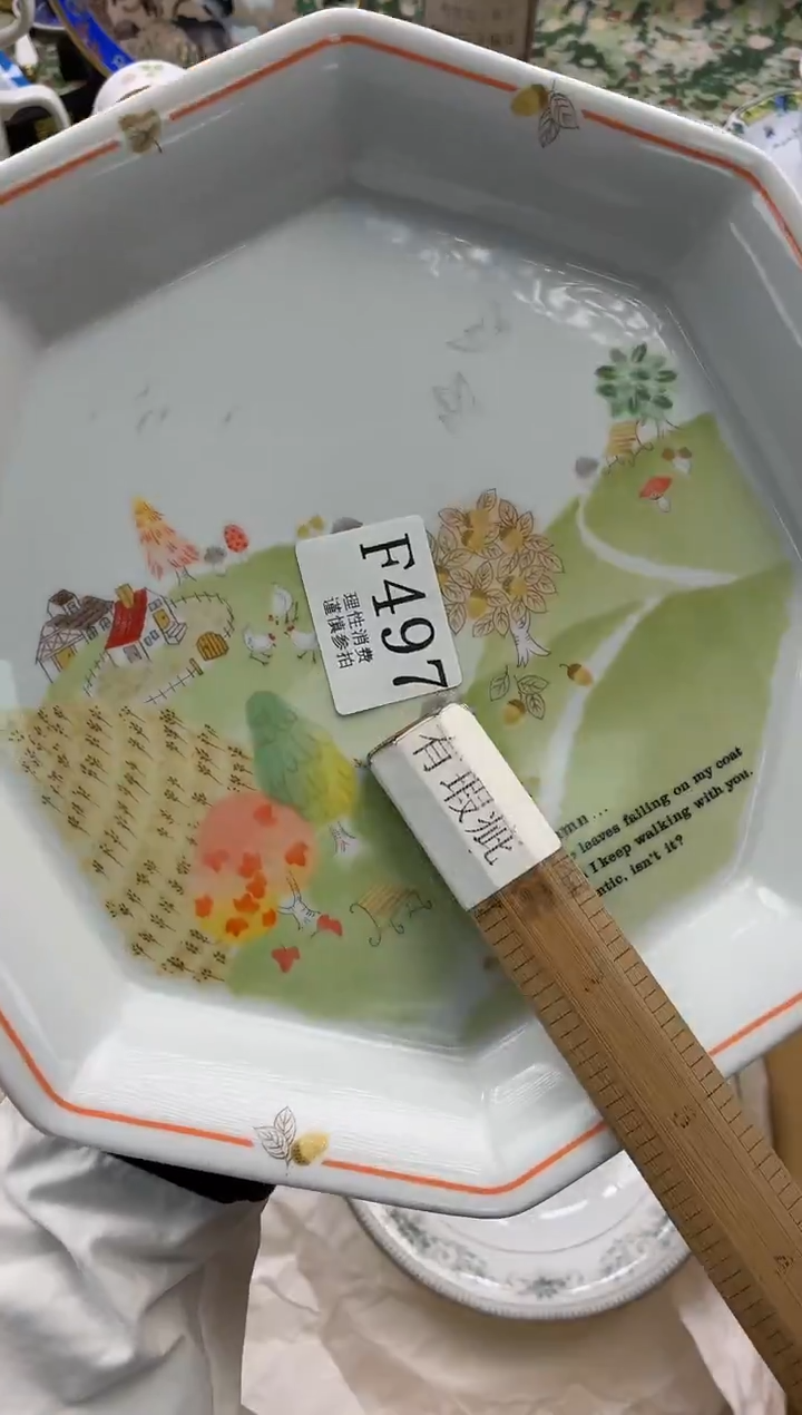 瓷片我***。       F497