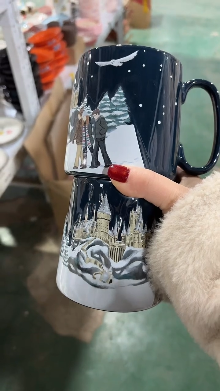 陶瓷手柄款家湖高温陶瓷杯 微瑕