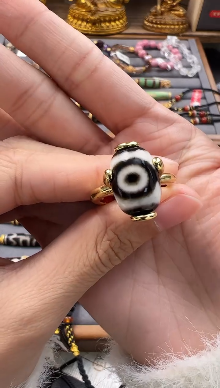 【闪购商品】玛瑙挂件未镶嵌戒指