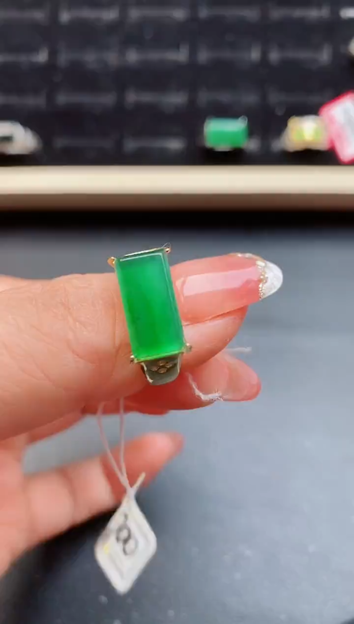 【闪购商品】翡翠戒指银S925镶嵌50850