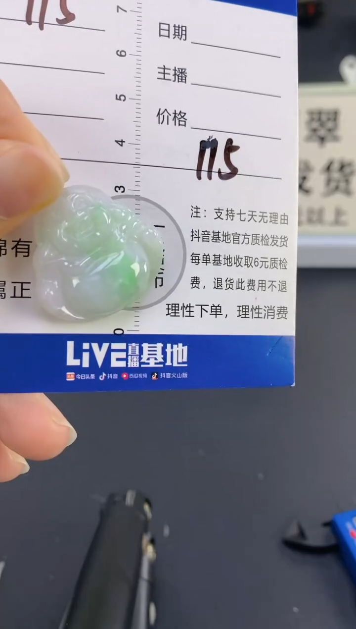 【闪购商品】翡翠颈饰18K金镶嵌天然A货翡翠