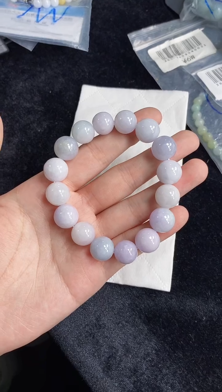 未镶嵌手串翡翠038天然翡翠A货一物一证