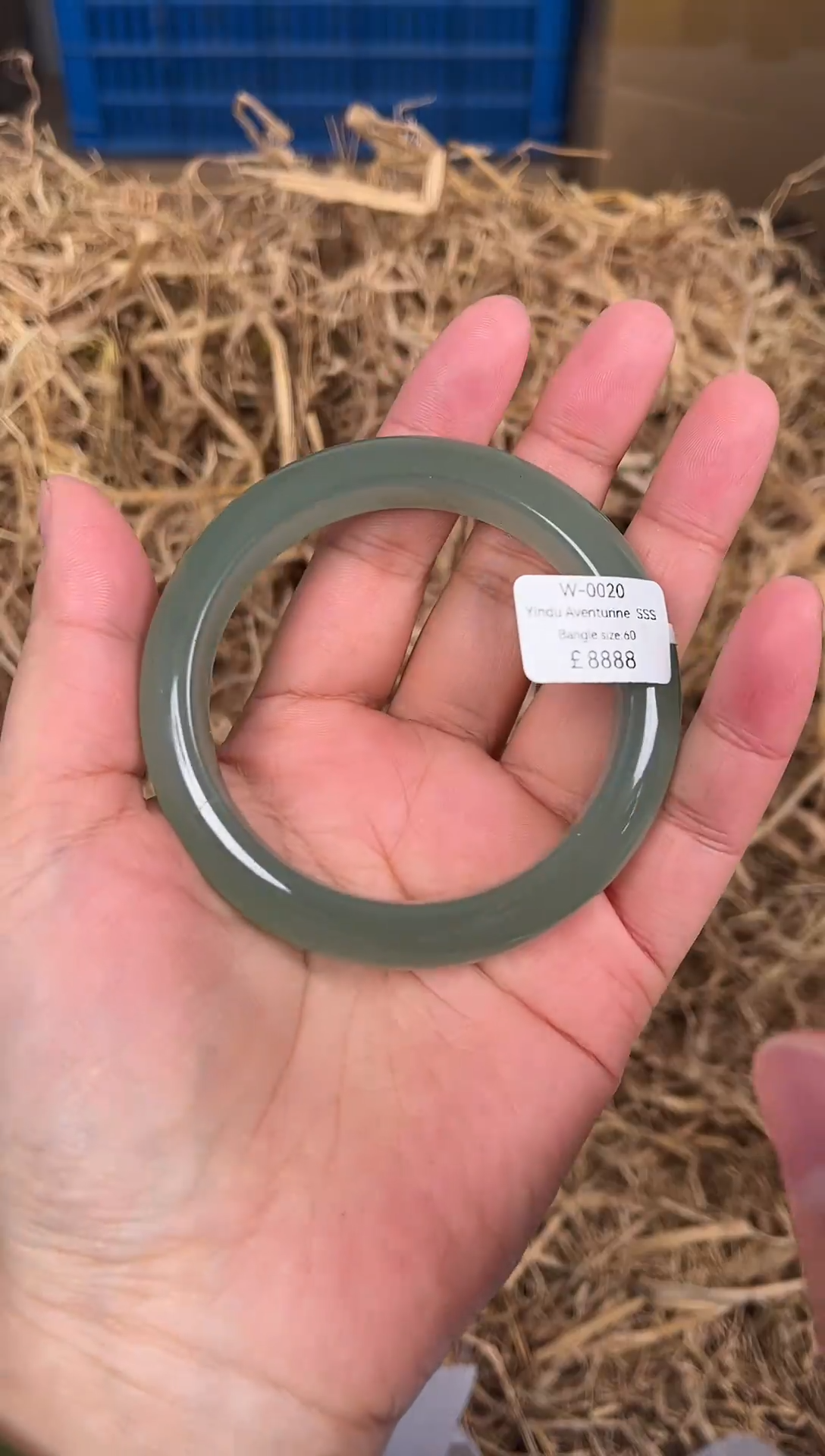 未镶嵌手镯石英质玉编码W0020