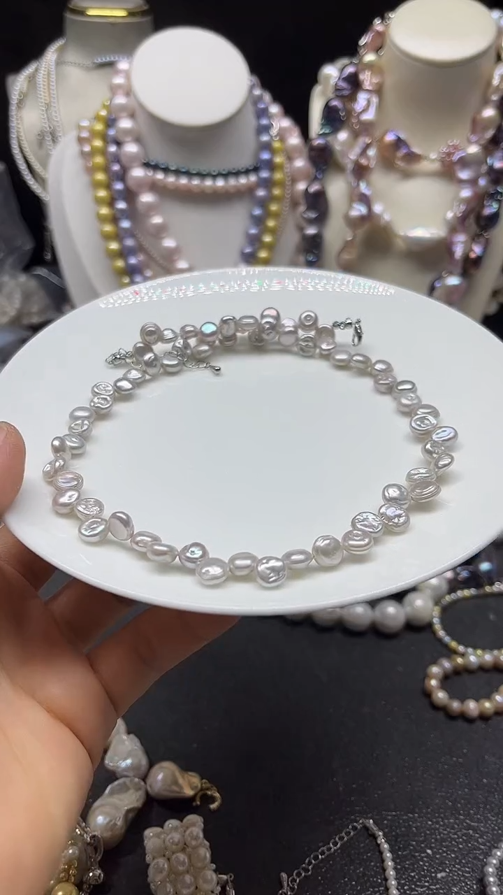 颈饰未镶嵌淡水珍珠多人