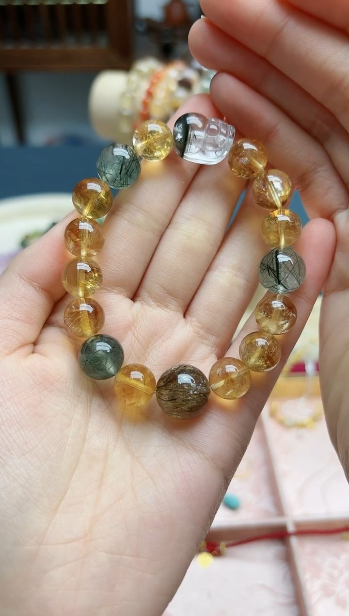 【闪购商品】水晶手串未镶嵌水晶多宝手串*1 TF多样发一