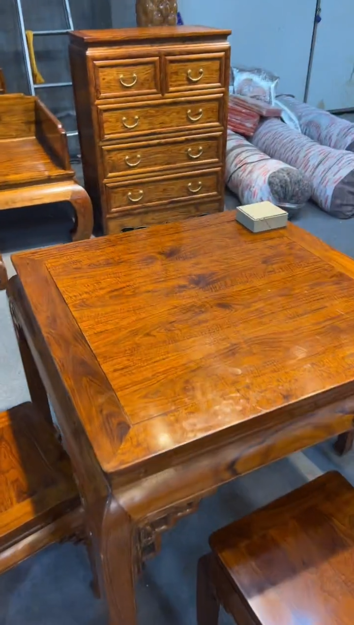 【闪购商品】花梨木类木艺方桌5件