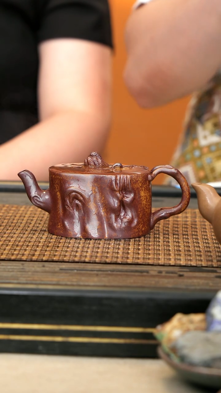 紫砂壶THF49《佛手桩》柴烧