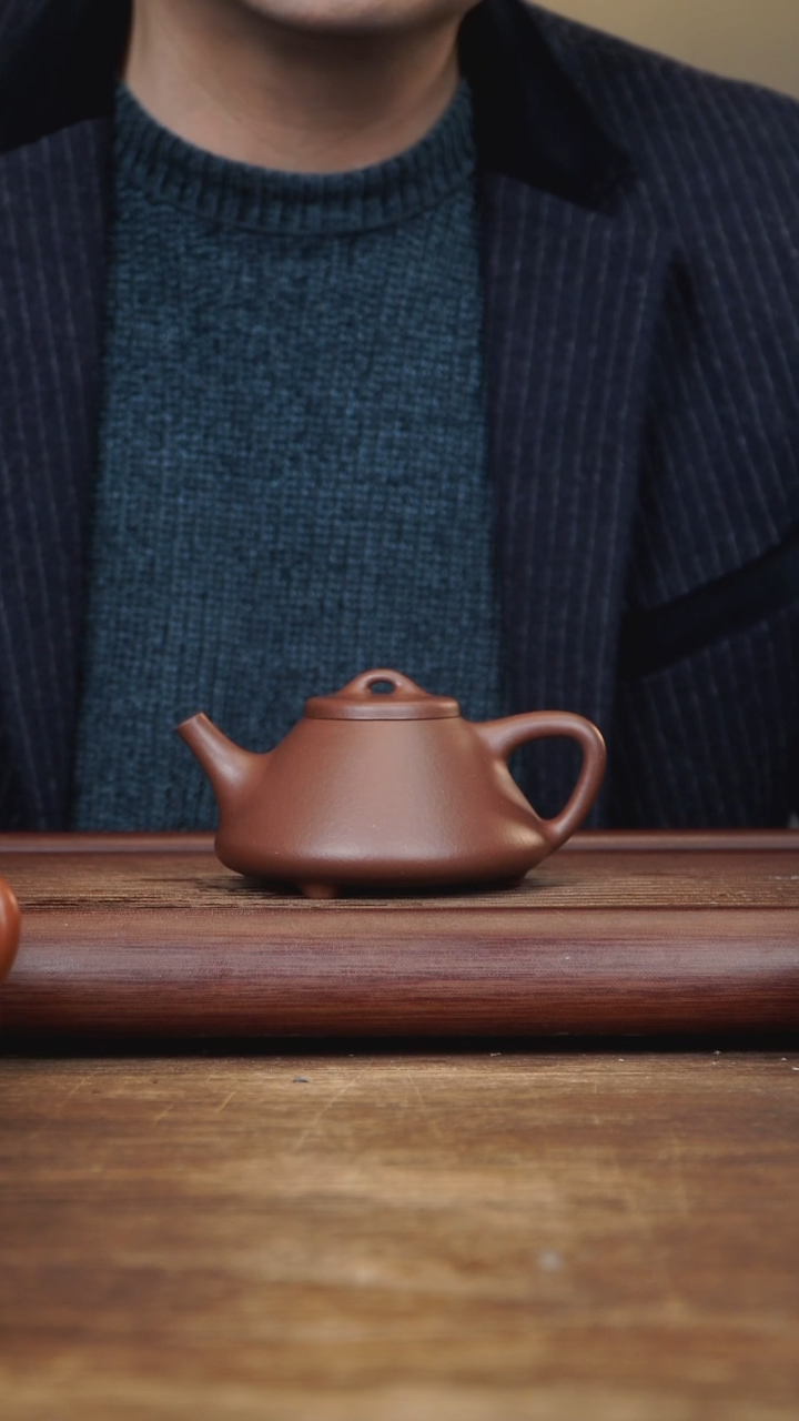 【闪购商品】紫砂茶壶200ml 子冶石瓢 家藏底槽清