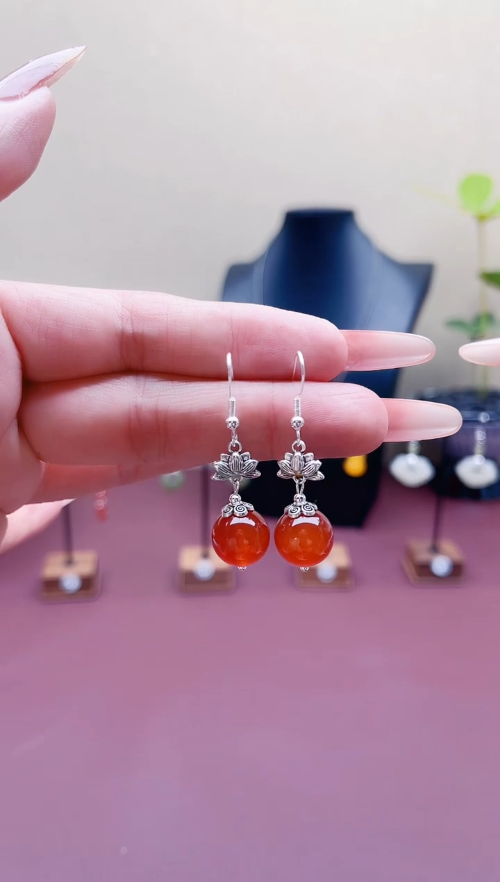 未镶嵌耳饰玛瑙/玉髓302