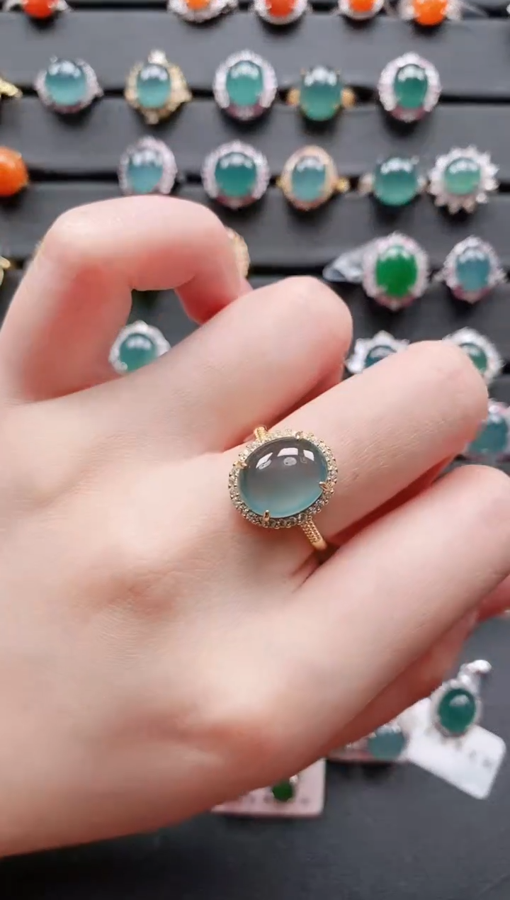 【闪购商品】翡翠戒指银S925镶嵌11111111