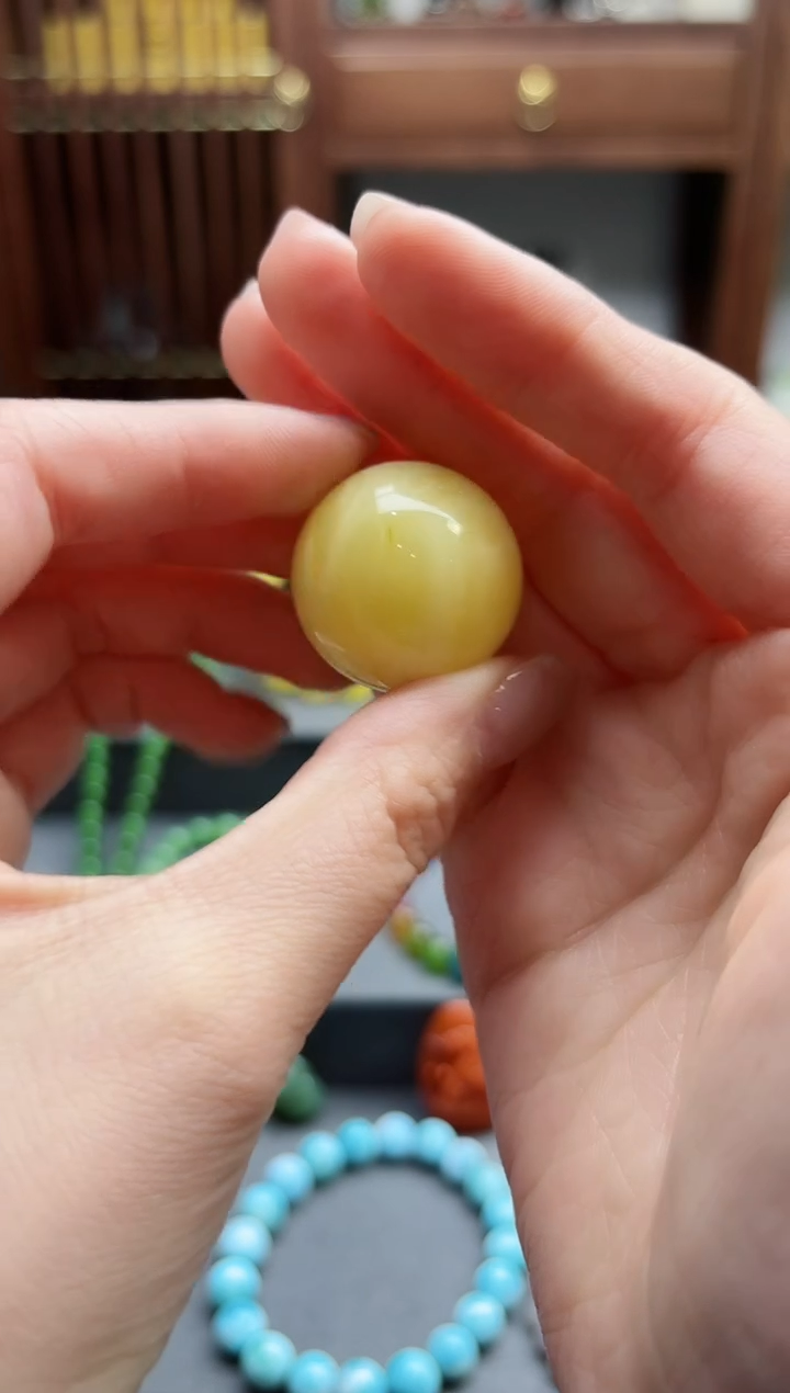 【闪购商品】蜜蜡颈饰未镶嵌蜜蜡珠子吊坠YN编锁骨链