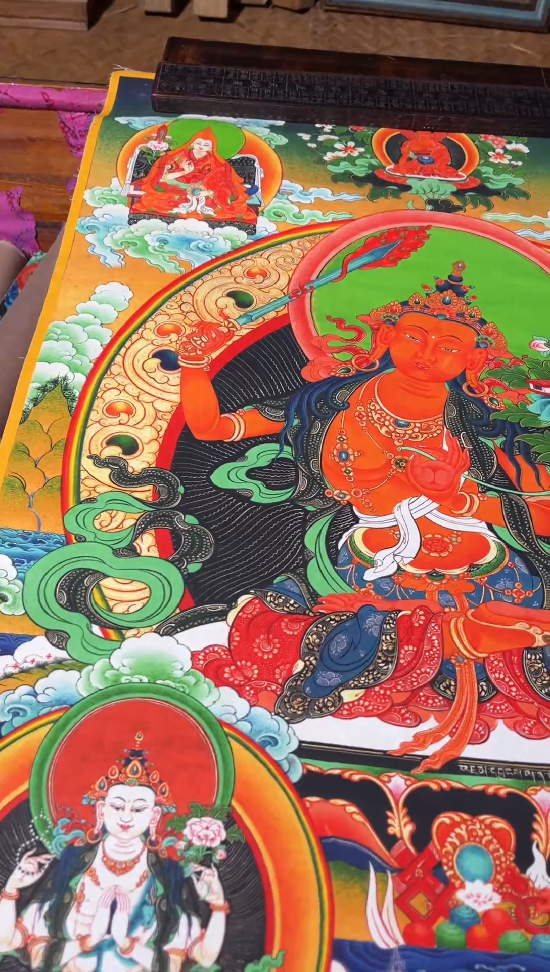 卷轴画卷轴画帅帅的唐卡