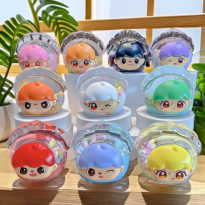 爆闪亚克力入油创意流沙摆件蒸蒸日上梦梦兔抖英爆款桌面摆件装饰