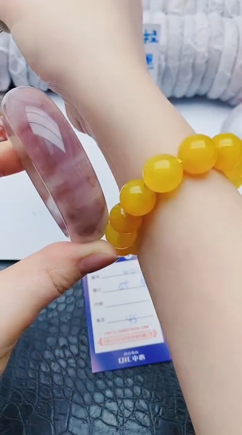 未镶嵌手镯石英质玉y217+54-55