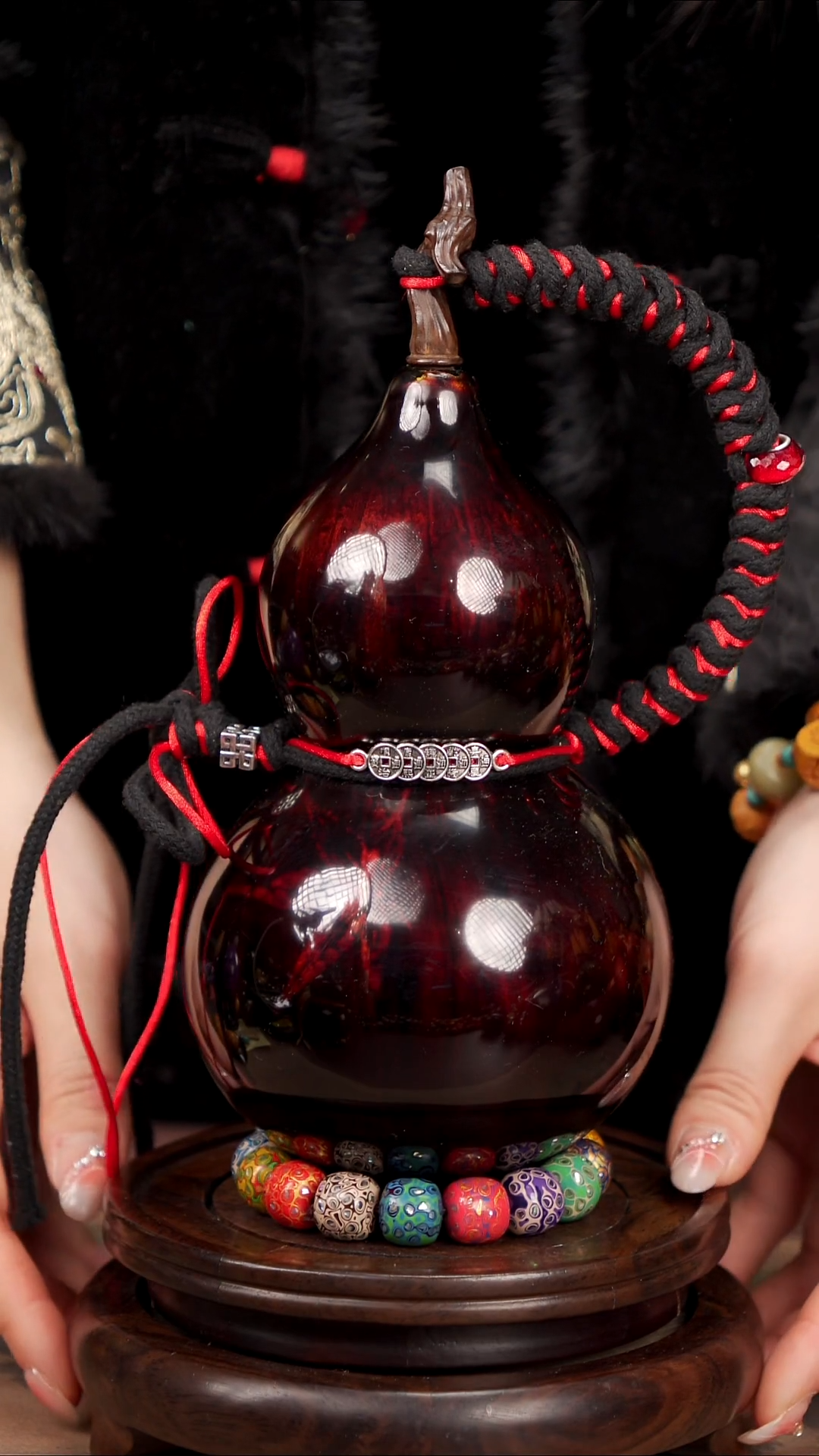 【闪购商品】166易林高端工艺大漆酒葫芦--438