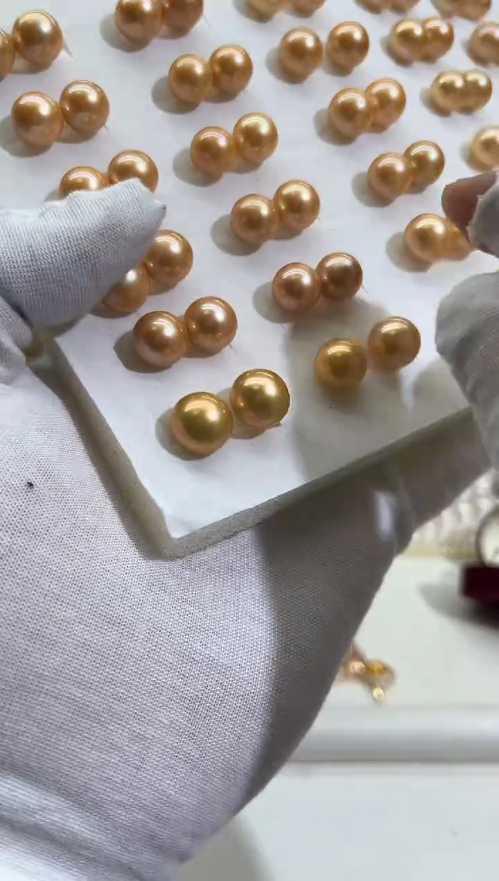 银S925镶嵌耳饰淡水珍珠P16