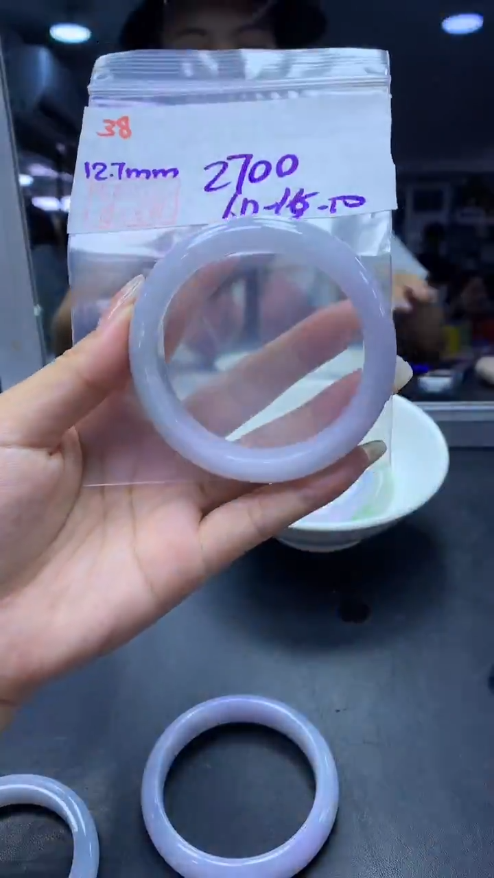 未镶嵌定制翡翠38手镯60+2700元+拍一发一