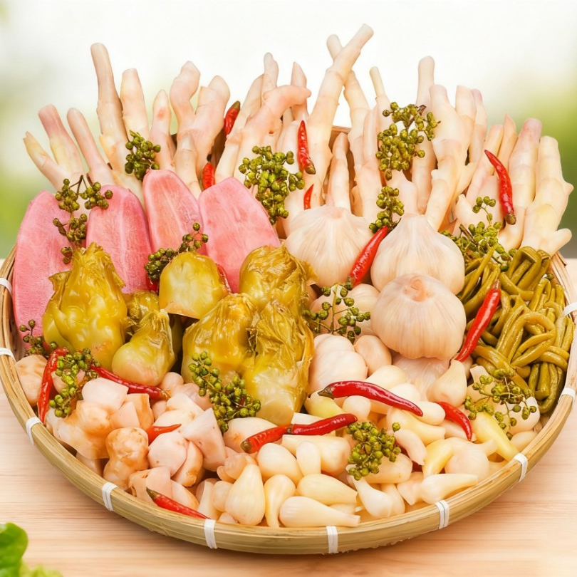 （划算组合装）/酸辣四川泡菜/嫩姜/藠头/洋姜/大蒜/混装什锦