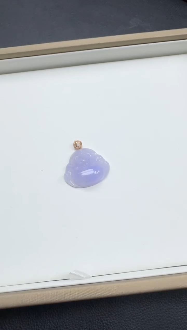 【闪购商品】翡翠颈饰18K金镶嵌YM1068-2佛公