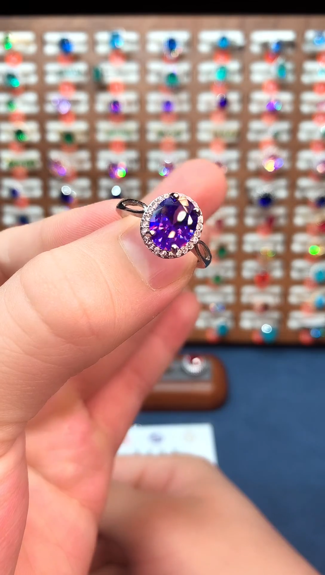 未镶嵌戒指紫晶.....