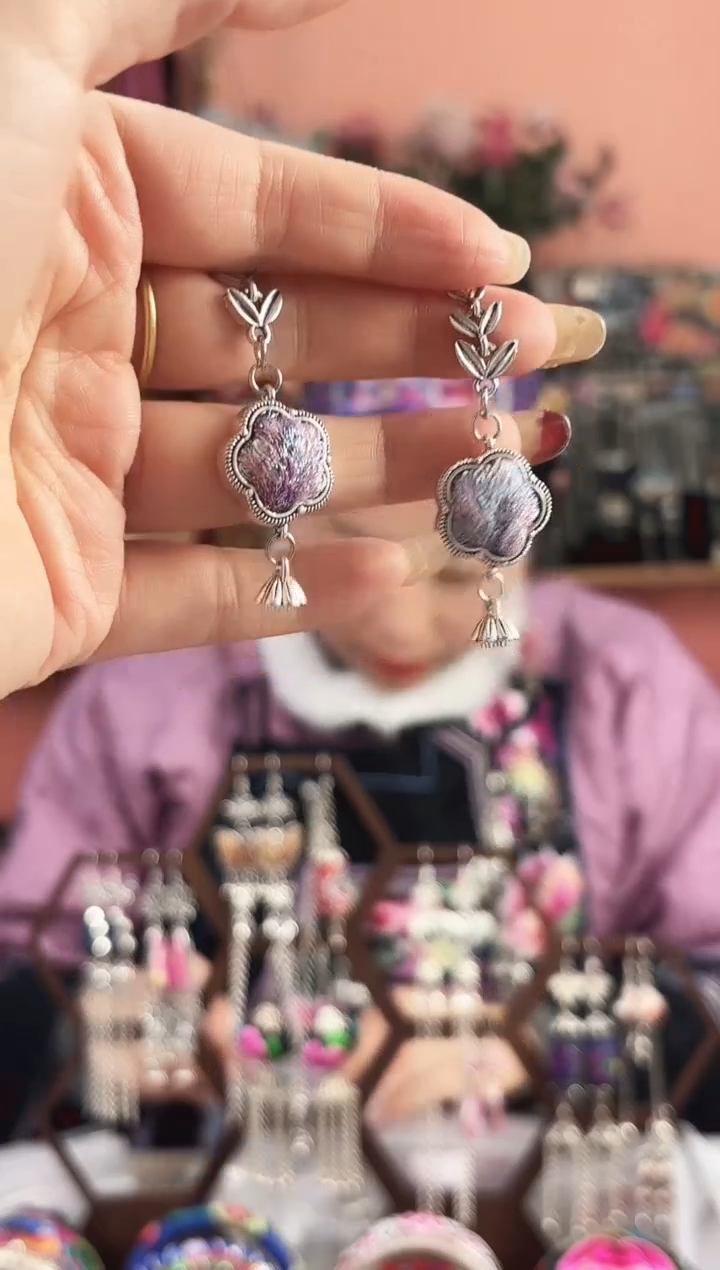 艺枝独绣手工饰品85*