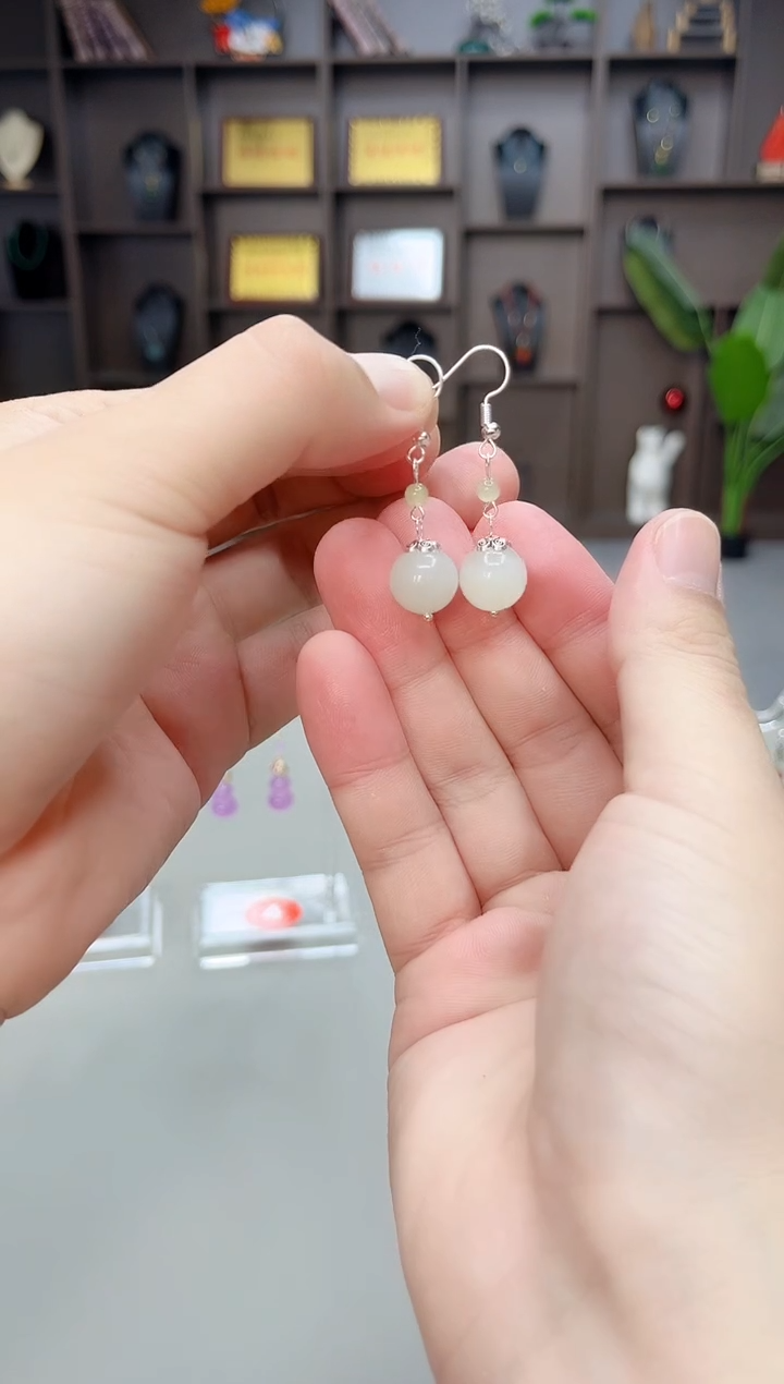 未镶嵌和田玉（子料）耳饰X26