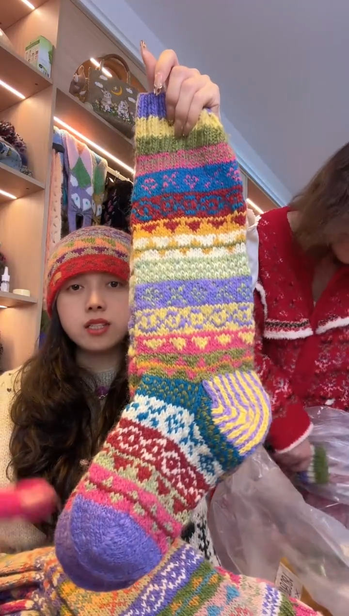 羊毛巧**?百羊毛地板袜420