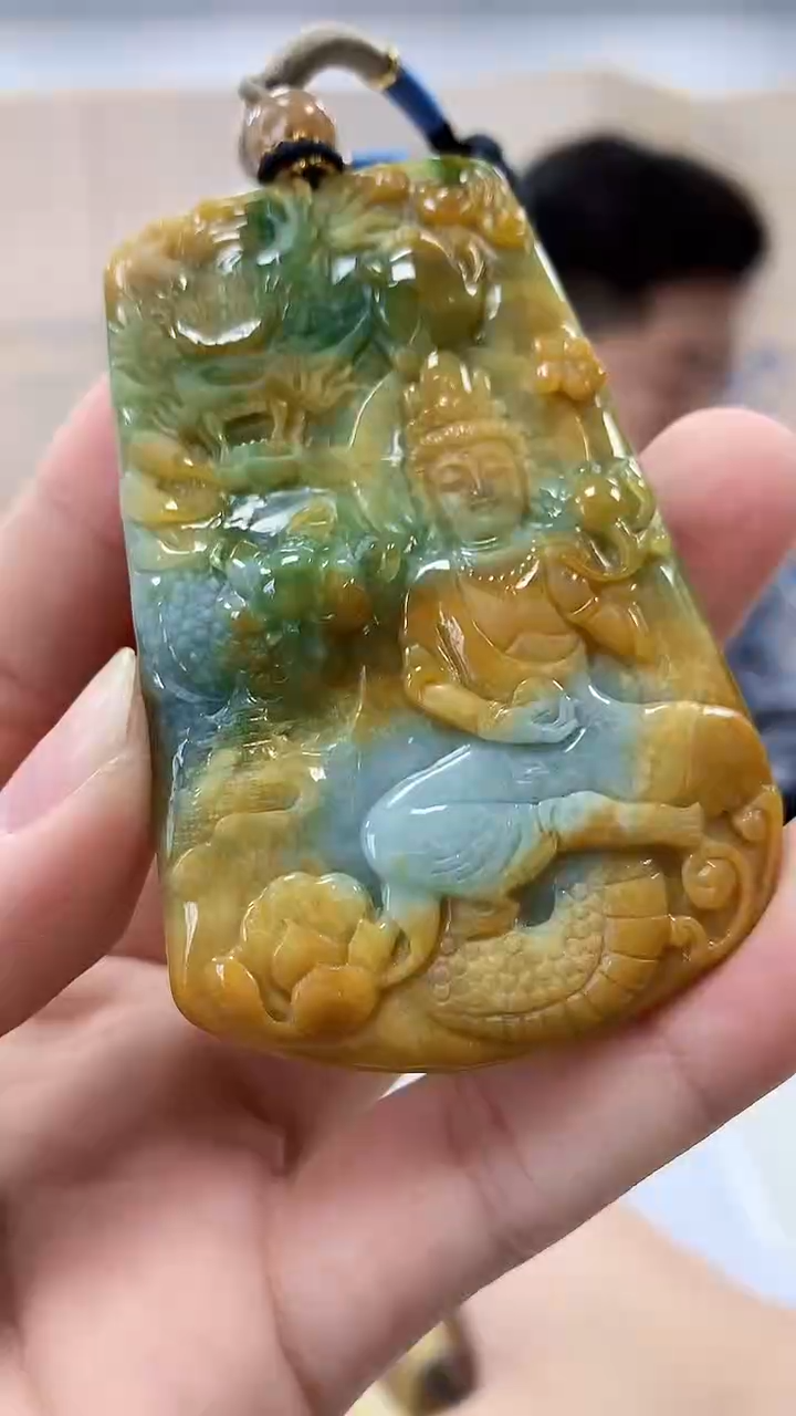 【闪购商品】定制翡翠未镶嵌4917bb-毛货挂件43