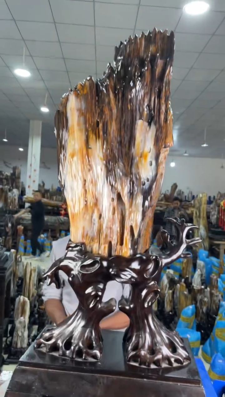 【闪购商品】硅化玉摆件未镶嵌25