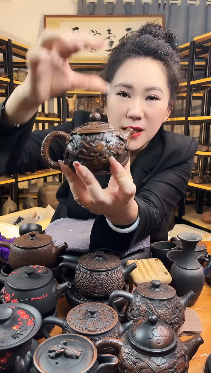 【闪购商品】壶刘永新 深雕 龙凤 西施  