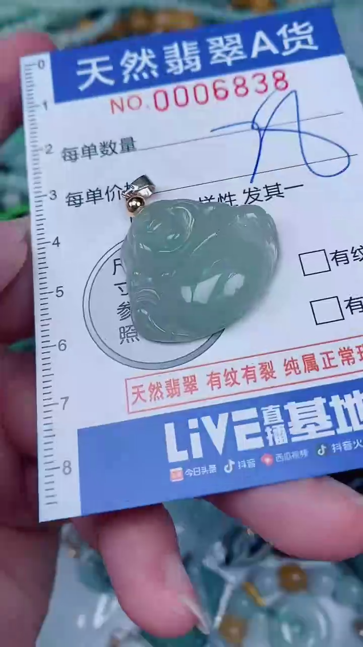 翡翠未镶嵌颈饰00006838