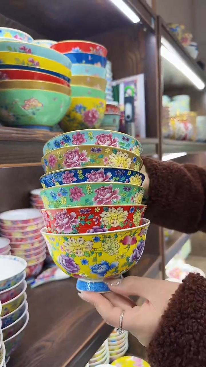 【闪购商品】瓷片5英寸饭碗6个景德镇餐具