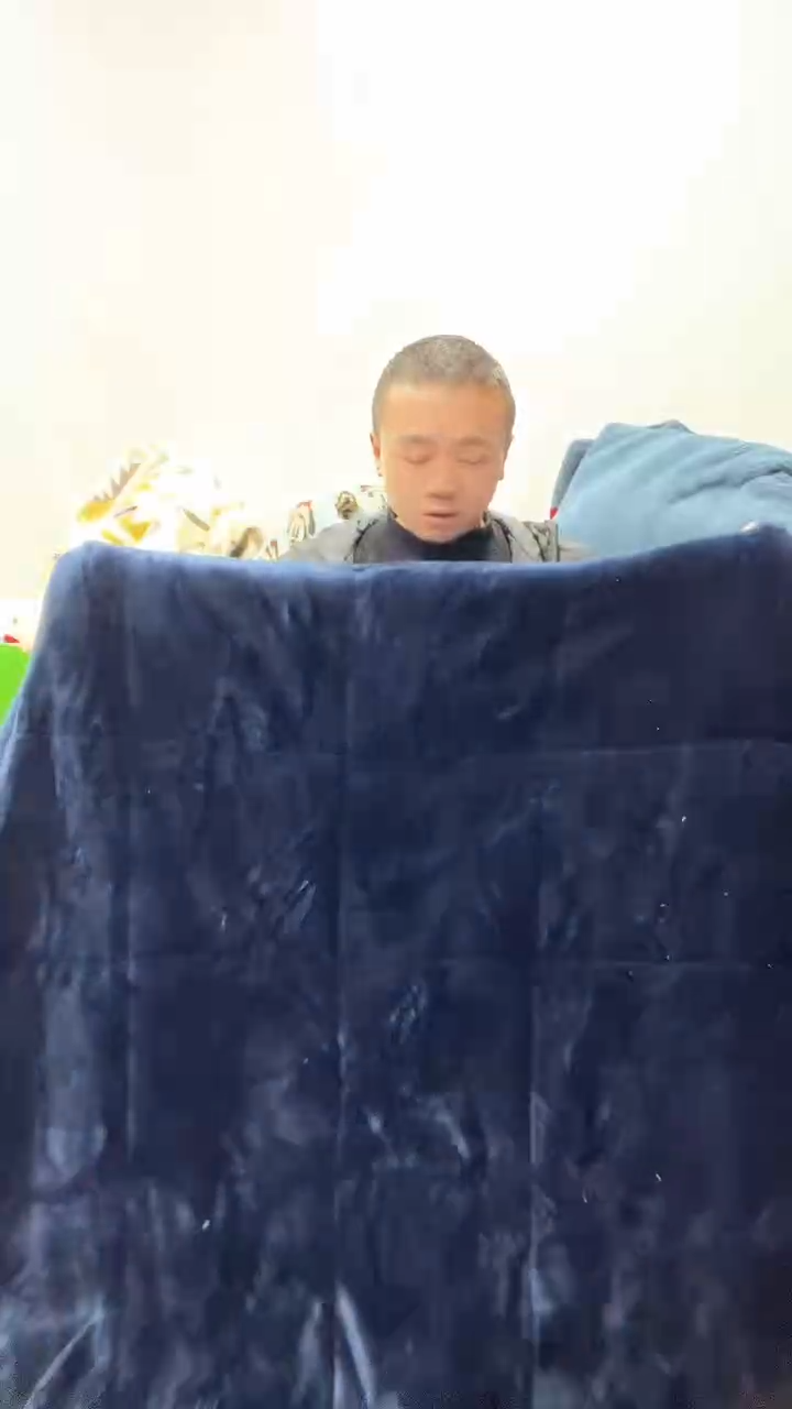 聚酯纤维1.5*2藏青被子