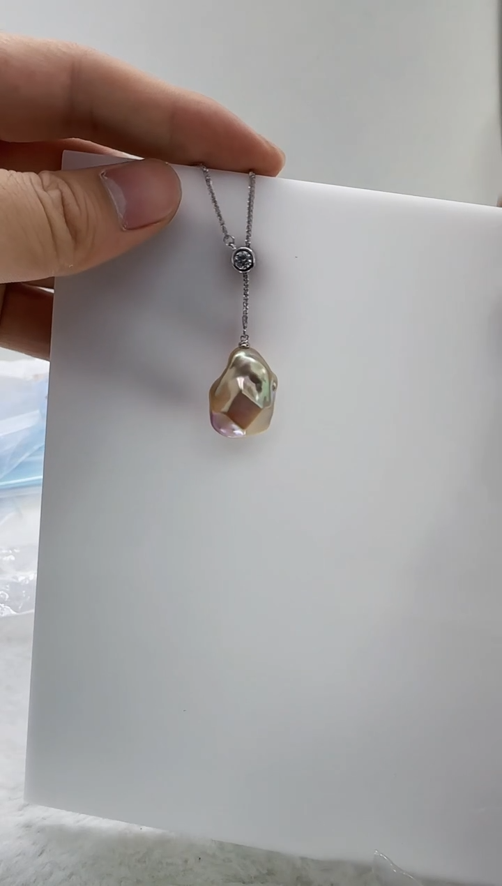 【闪购商品】淡水珍珠DA银S925镶嵌b215 珍珠