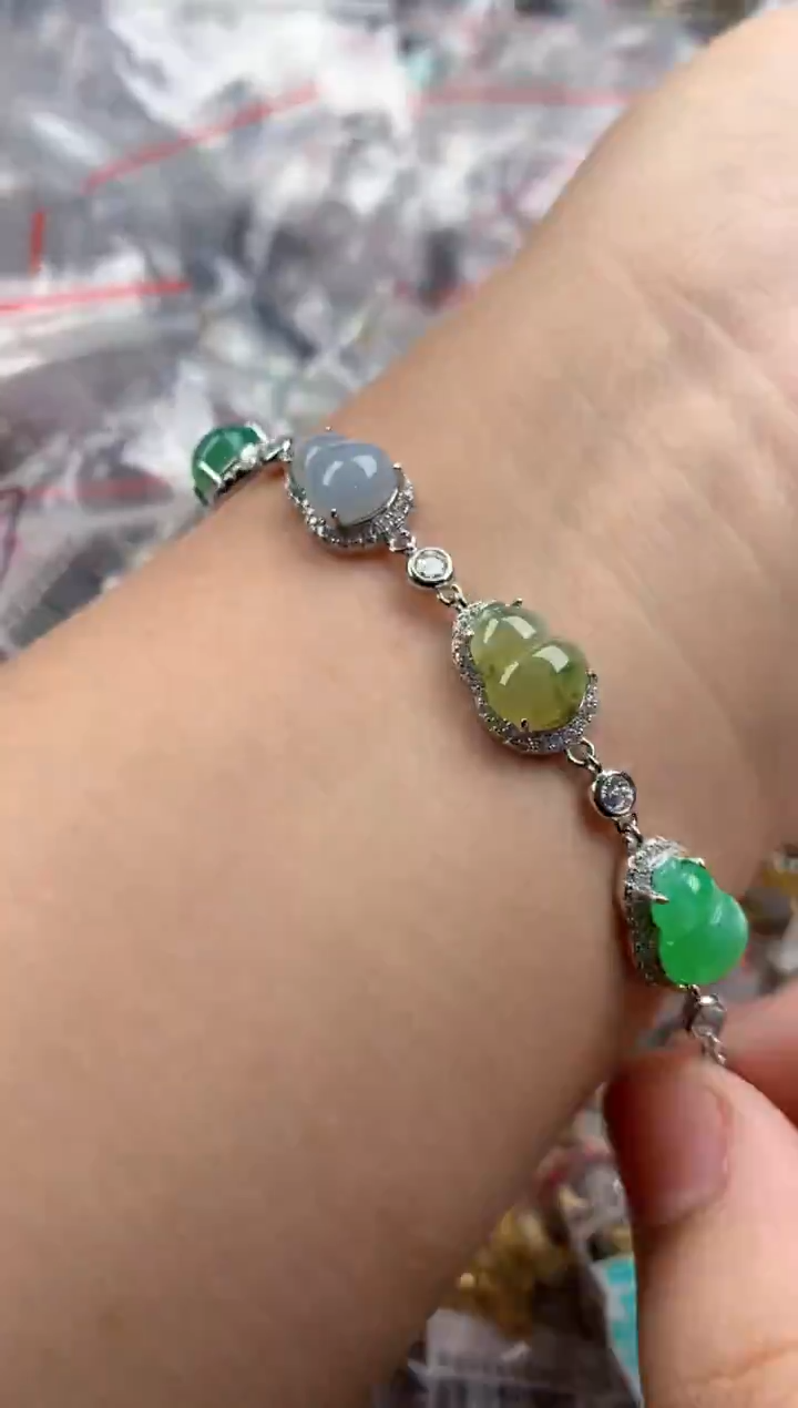 银S925镶嵌戒指翡翠111       8