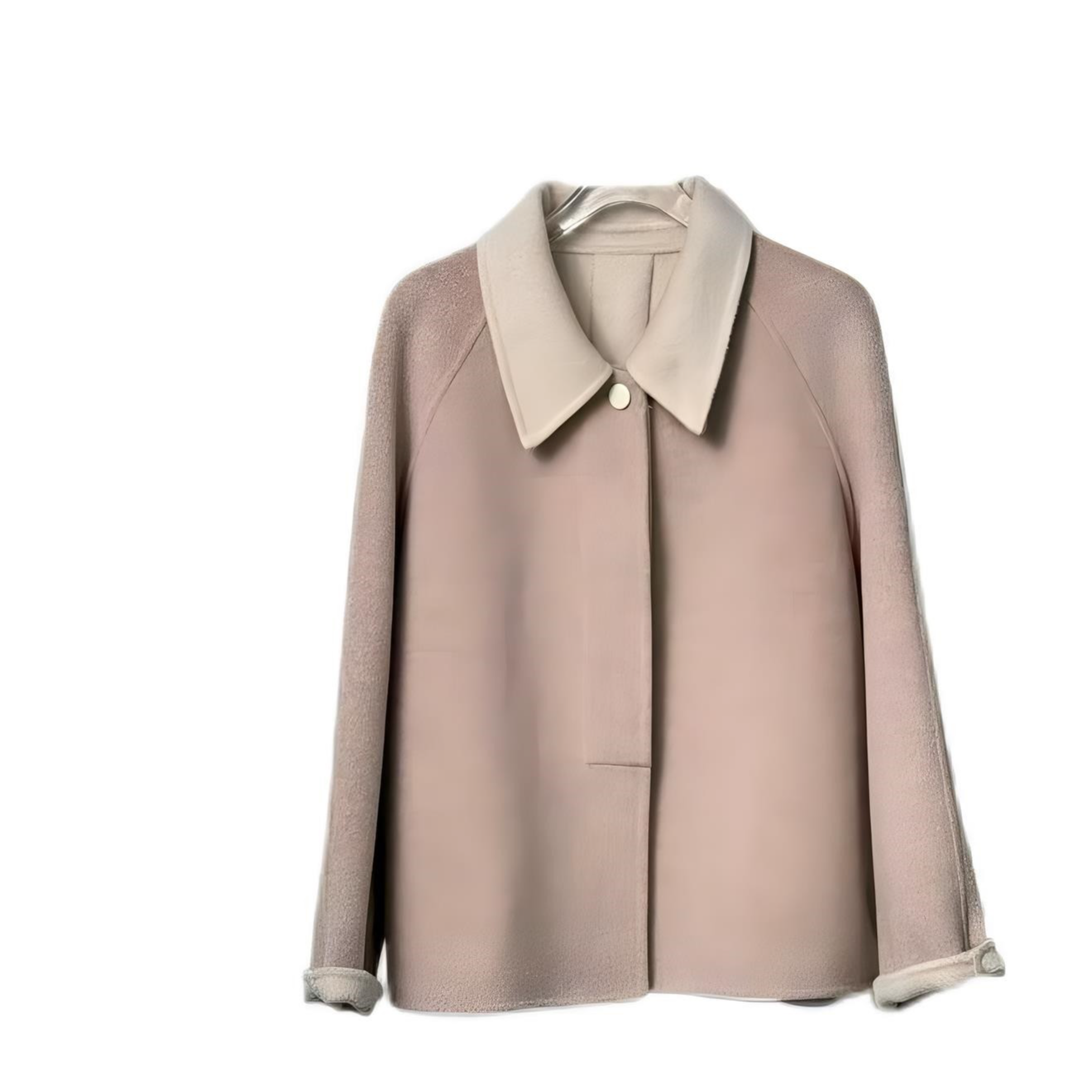 【岁岁如檀】新款新面料100%高支超细绵羊毛双面呢短款大衣