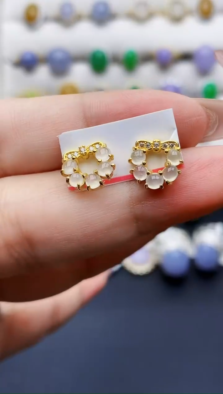 银S925镶嵌戒指翡翠2403