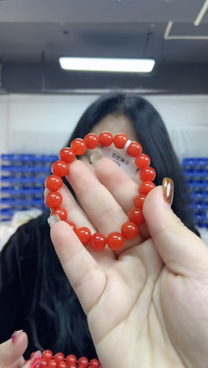 【闪购商品】南红玛瑙手串未镶嵌多样性发其一颜色微差