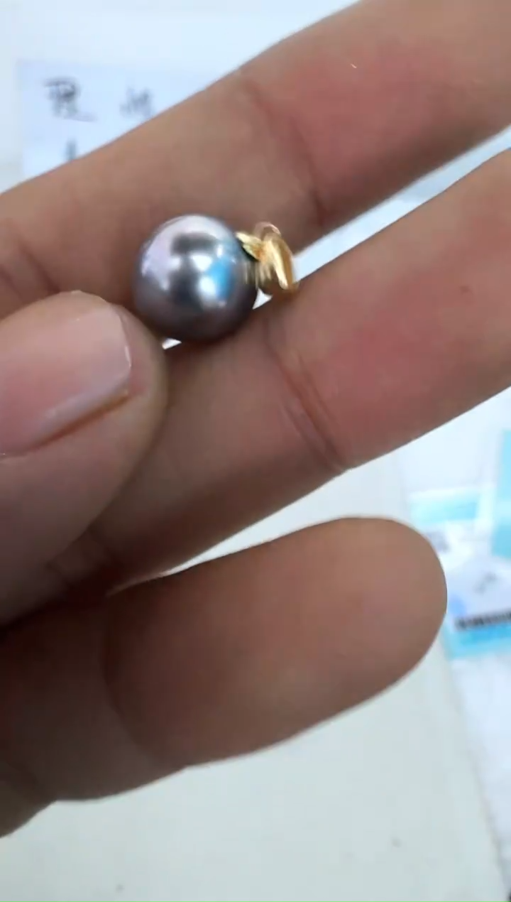 【闪购商品】海水珍珠颈饰18K金镶嵌吊坠