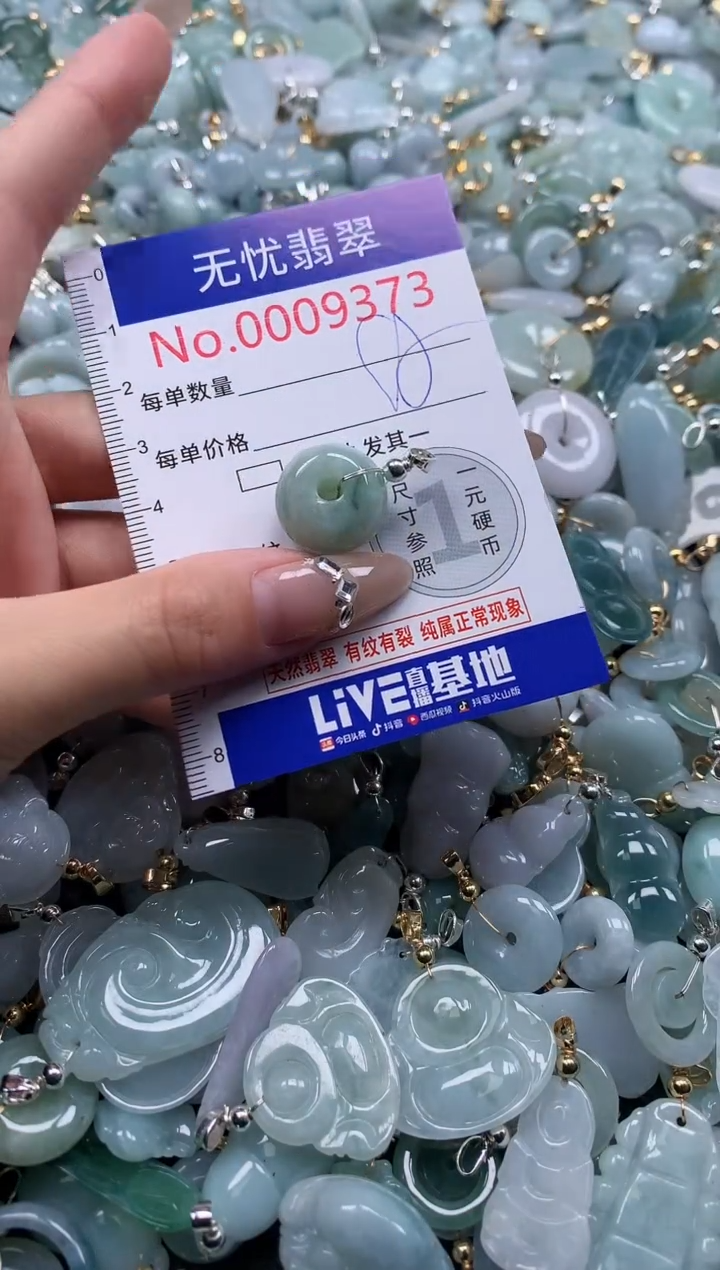 翡翠未镶嵌吊坠(不含链)9373