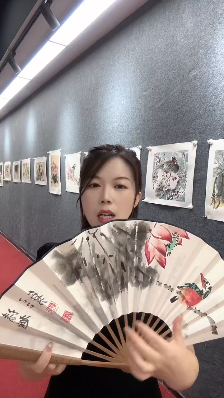 国画吕芳/国画/扇面