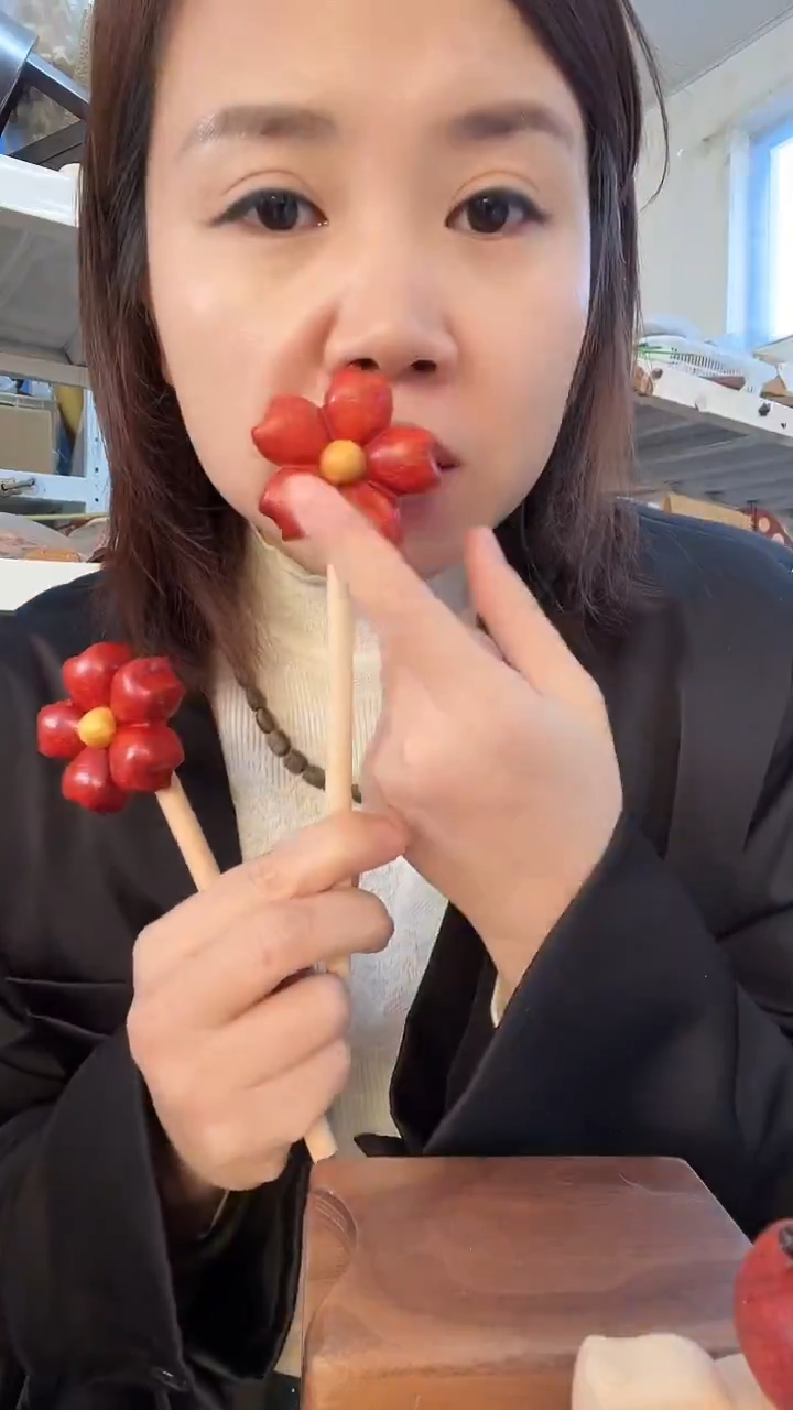 木红花带杆可旋转  