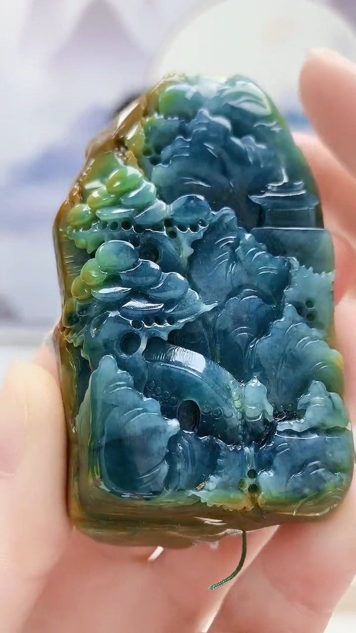 未镶嵌定制翡翠5176ry-毛货挂件51