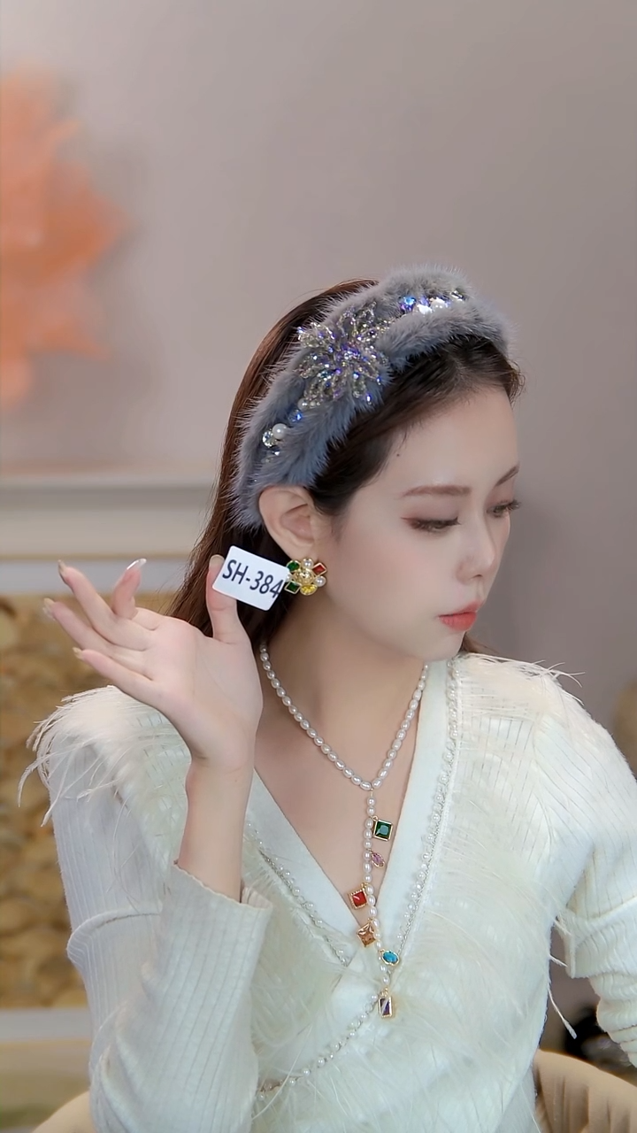 锌合金布艺日常百搭通勤款 SH-384