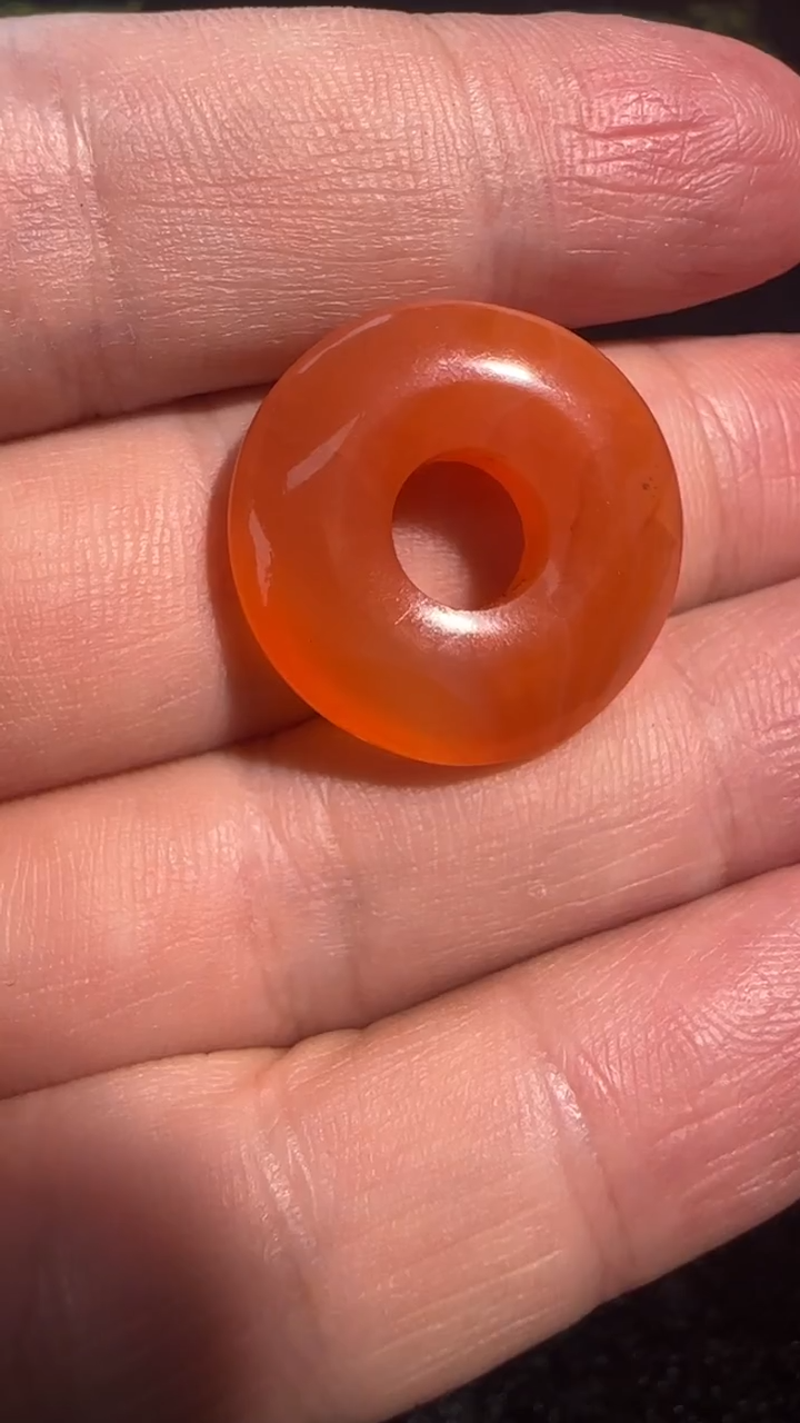 未镶嵌吊坠(不含链)玛瑙/玉髓阿*仔平安扣5